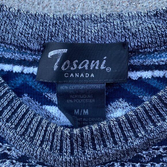 Vintage 90s Tosani 3D textured knit sweater - Picture 2 of 3